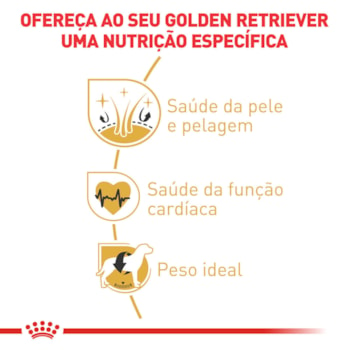 Ração Seca Royal Canin para Cães Adultos da Raça Golden Retriever