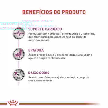 Ração Seca Royal Canin Veterinary Diet Cardiac para Cães Adultos com Insuficiência Cardíaca Crônica