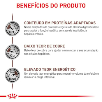 Ração Seca Royal Canin Veterinary Diet Hepatic para Cães Adultos com Insuficiência Hepática Crônica