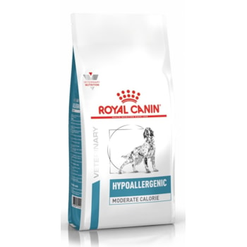 Ração Seca Royal Canin Veterinary Diet Hypoallergenic Moderate Calorie para Cães Adultos com Sensibilidades Alimentares