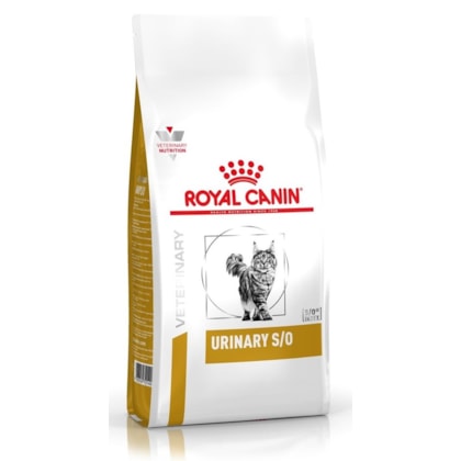 Ração Seca Royal Canin Veterinary Diet Urinary S/O para Gatos com Cálculos Urinários