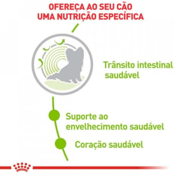 Ração Seca Royal Canin X-Small Ageing 12+ para Cães Adultos e Idosos de Porte Miniatura com 12 Anos ou mais