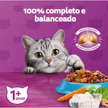 Ração Seca Whiskas Peixe para Gatos Adultos 900g Ração Seca Whiskas Peixe para Gatos Adultos 900g