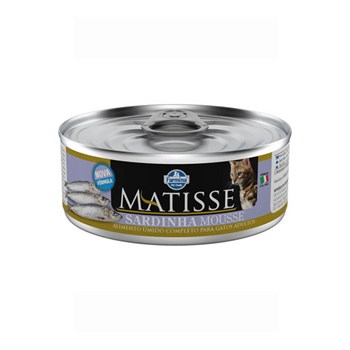 Ração Úmida Farmina Matisse sabor Mousse de Sardinha para Gatos - 85g