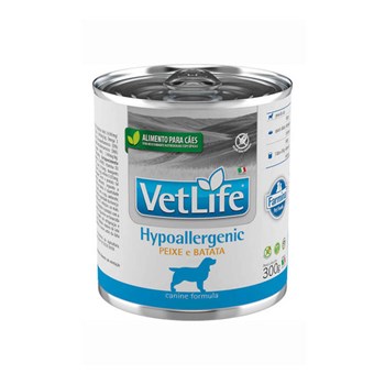 Ração Úmida Farmina Vet Life Natural Hypoallergenic Peixe e Batata para Cães 300g
