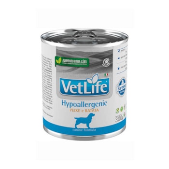 Ração Úmida Farmina Vet Life Natural Hypoallergenic Peixe e Batata para Cães 300g Ração Úmida Farmina Vet Life Natural Hypoallergenic Peixe e Batata para Cães 300g