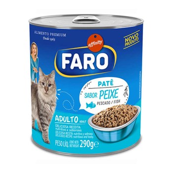 Ração Úmida Faro Lata sabor Peixe para Gatos