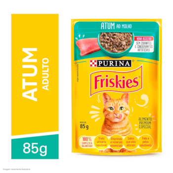 Ração Úmida Friskies Sachê Atum ao Molho