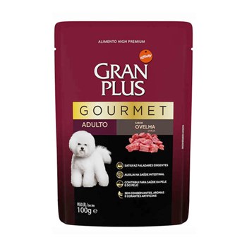 Ração Úmida GranPlus Gourmet Sachê Ovelha para Cães Adultos 100g