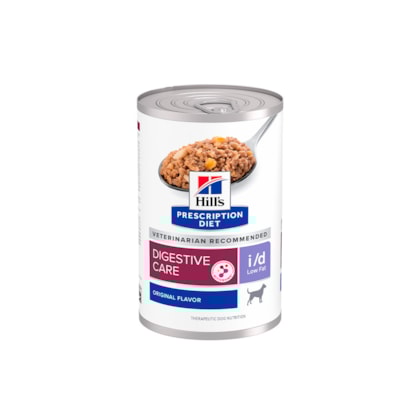 Ração Úmida Hill's Prescription Diet Lata I/D Gastrointestinal Low Fat com Baixa Caloria para Cães 370g
