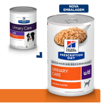 Ração Úmida Hill's Prescription Diet Lata u/d Cuidado Urinário para Cães Adultos 370g Ração Úmida Hill's Prescription Diet Lata u/d Cuidado Urinário para Cães Adultos 370g