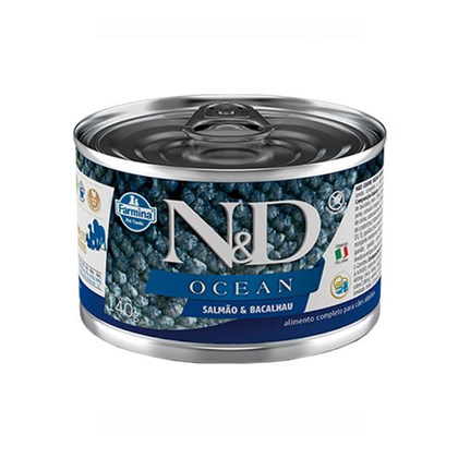Ração Úmida Lata N&D Ocean Salmão & Bacalhau para Cães Adultos