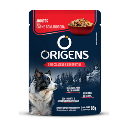 Ração Úmida Origens Premium Especial Cães Adultos Carne Com Abóbora