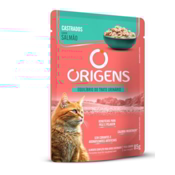 Ração Úmida Origens Premium Especial Gatos Adultos Castrados Sabor Salmão Ração Úmida Origens Premium Especial Gatos Adultos Castrados Sabor Salmão