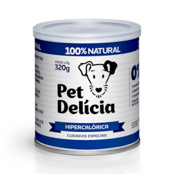 Ração Úmida Pet Delícia Natural Hipercalórica para Cães Adultos 320g