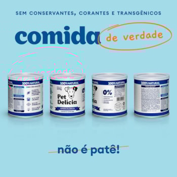Ração Úmida Pet Delícia Natural Hipercalórica para Cães Adultos 320g