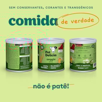 Ração Úmida Pet Delícia Natural Veggie Dog para Cães 320g Ração Úmida Pet Delícia Natural Veggie Dog para Cães 320g