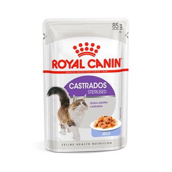 Ração Úmida Royal Canin Jelly para Gatos Adultos Castrados 85g