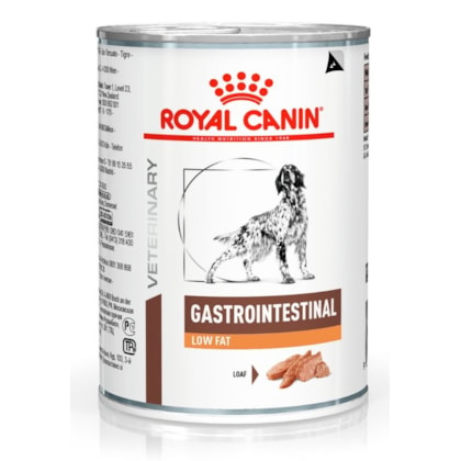 Ração Úmida Royal Canin Lata Veterinary Diet Gastrointestinal Low Fat para Cães Adultos