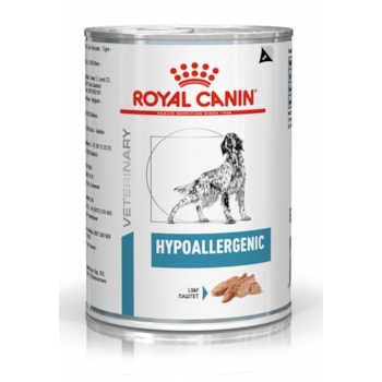 Ração Úmida Royal Canin Lata Veterinary Diet Hypoallergenic para Cães Adultos com Alergias