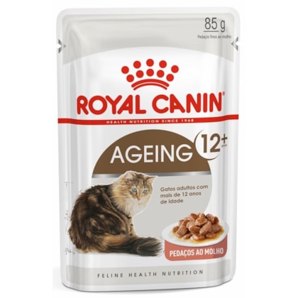 Ração Úmida Royal Canin Sachê Ageing 12+ para Gatos Adultos Acima de 12 anos