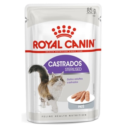 Ração Úmida Royal Canin Sachê Castrados Patê para Gatos Adultos Castrados