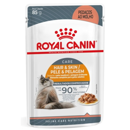 Ração Úmida Royal Canin Sachê Hair & Skin para Gatos adultos