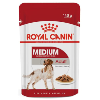 Ração Úmida Royal Canin Sachê Medium Adult Cães Adultos de Porte Médio