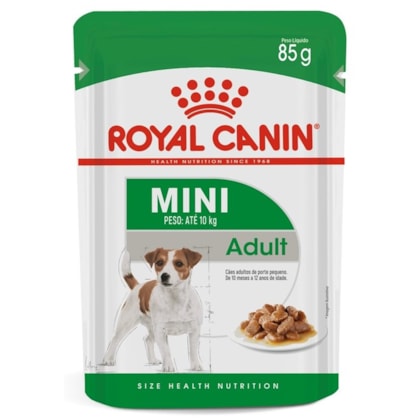 Ração Úmida Royal Canin Sachê Mini Adult para Cães Adultos de Porte Pequeno