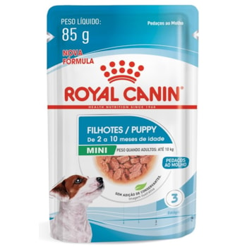 Ração Úmida Royal Canin Sachê Mini Puppy para Cães Filhotes de Porte Pequeno