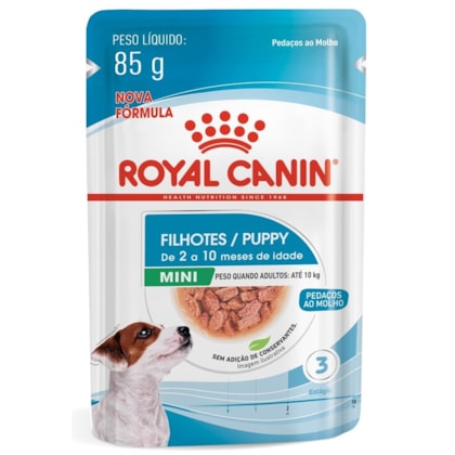 Ração Úmida Royal Canin Sachê Mini Puppy para Cães Filhotes de Porte Pequeno