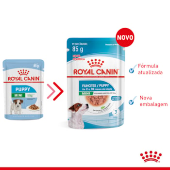 Ração Úmida Royal Canin Sachê Mini Puppy para Cães Filhotes de Porte Pequeno