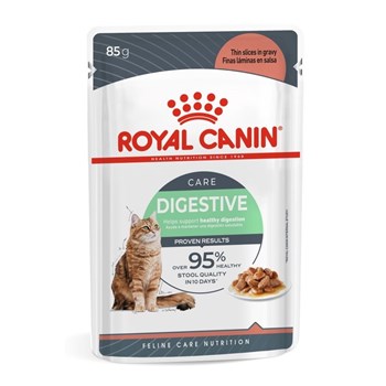 Ração Úmida Royal Canin Sachê Pedaços ao Molho Cuidado Digestivo para Gatos Adultos - 85 g