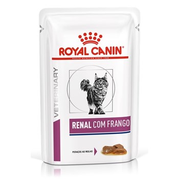 Ração Úmida Royal Canin Sachê Veterinary Diet Renal para Gatos com Insuficiência Renal