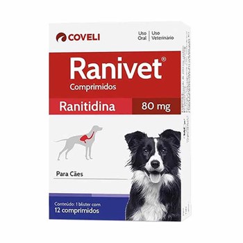 Ranitidina Ranivet 80mg Coveli Com 12 Comprimidos
