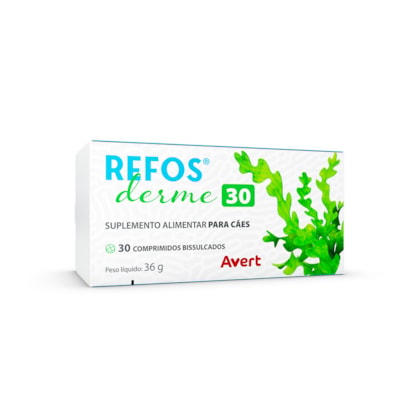 Refos Derme 30 Suplemento Alimentar para Cães e Gatos com 30 Comprimidos