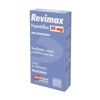 Revimax 50mg Vasodilator Cerebral com 30 comprimidos palatáveis