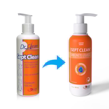 Sept Clean Antisséptico para Cães e Gatos 125mL Sept Clean Antisséptico para Cães e Gatos 125mL