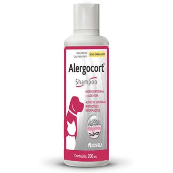 Shampoo Antialérgico Alergocort para Cães e Gatos 200 mL