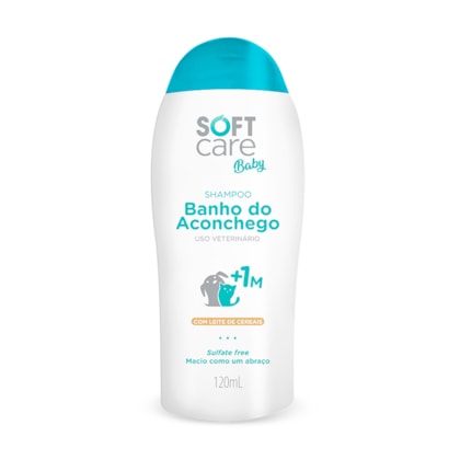 Shampoo Soft Care Baby Banho do Aconchego para Cães e Gatos Filhotes 120ml