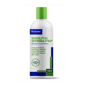 Shampoo Virbac Sebolytic Spherulites para Seborreia 250mL