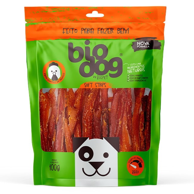 Snack Bio Dog Gourmet Love Bits para Cães Adultos e Filhotes