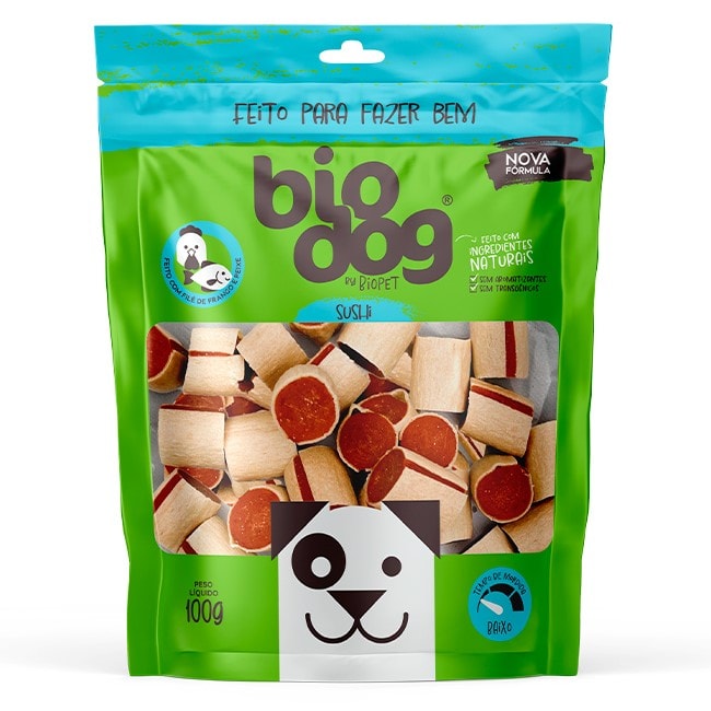 Snack Bio Dog Gourmet Love Bits para Cães Adultos e Filhotes