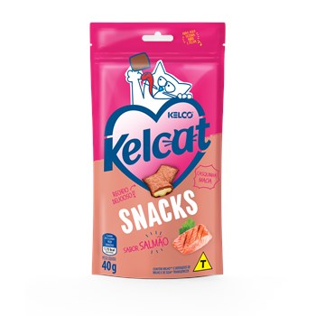 Snack Kelcat para Gatos Adultos Sabor Salmão 40g