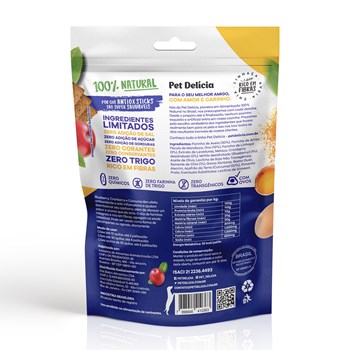 Snack Pet Delícia Vegetariano Antiox Blueberry para Cães 120g