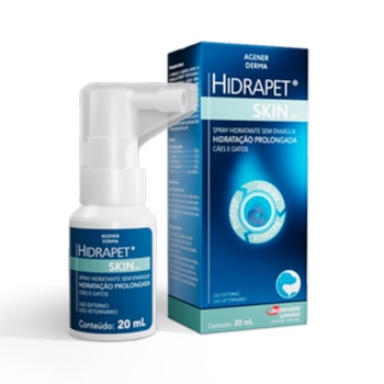 Spray Hidratante Hidrapet Skin Cães e Gatos 20 ml