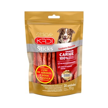 Sticks Kadi para Cães sabor Carne com 20 unidades