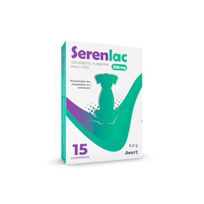 Suplemento Alimentar Avert Serenlac 225mg para Cães