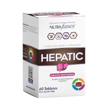 Suplemento Alimentar Nutrafases Hepatic para Cães