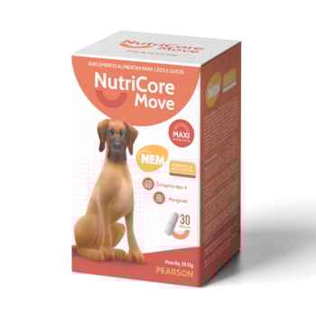 Suplemento Alimentar NutriCore Move Maxi para Cães - 30 capsulas Suplemento Alimentar NutriCore Move Maxi para Cães - 30 capsulas